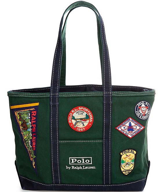 Polo Ralph Lauren Logo Patch Canvas Tote