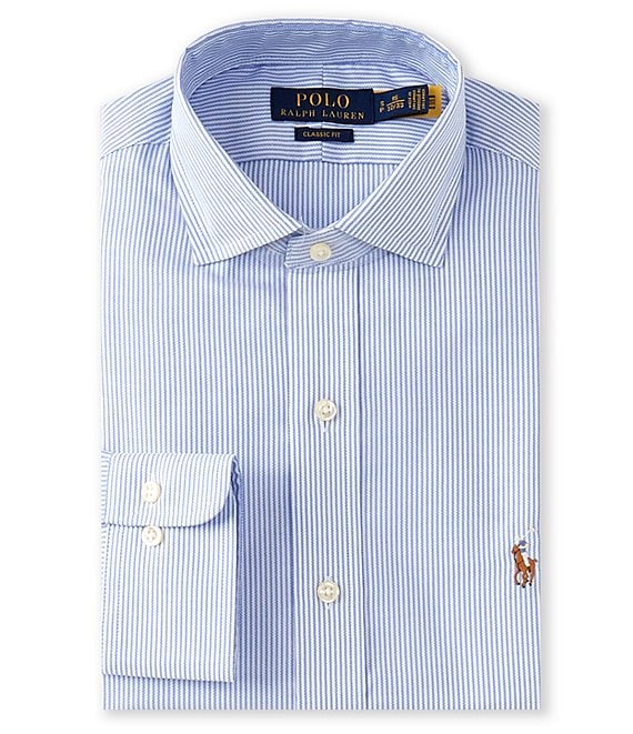 Polo Ralph Lauren Classic Fit Spread Collar Striped Dress Shirt | Dillard's