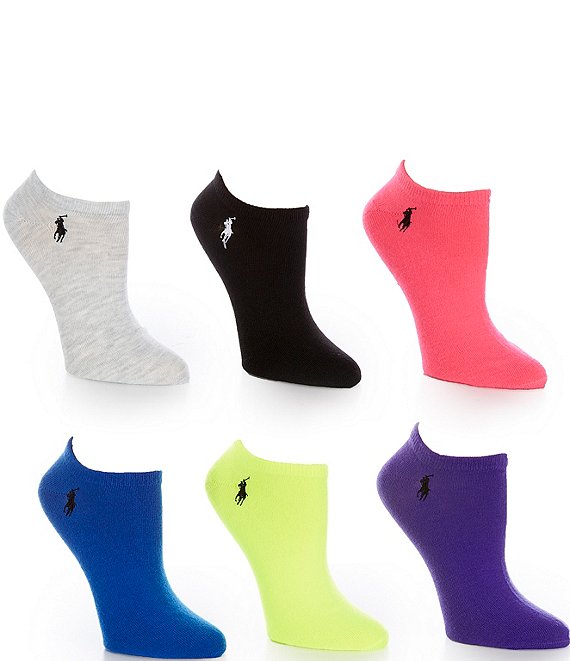 Color:Royal - Image 1 - Women's Low-Cut Mesh-Top Sport Socks, 6 Pack