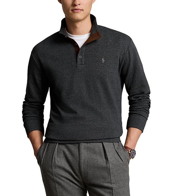Polo Ralph Lauren Luxury Jersey Herringbone Long Sleeve