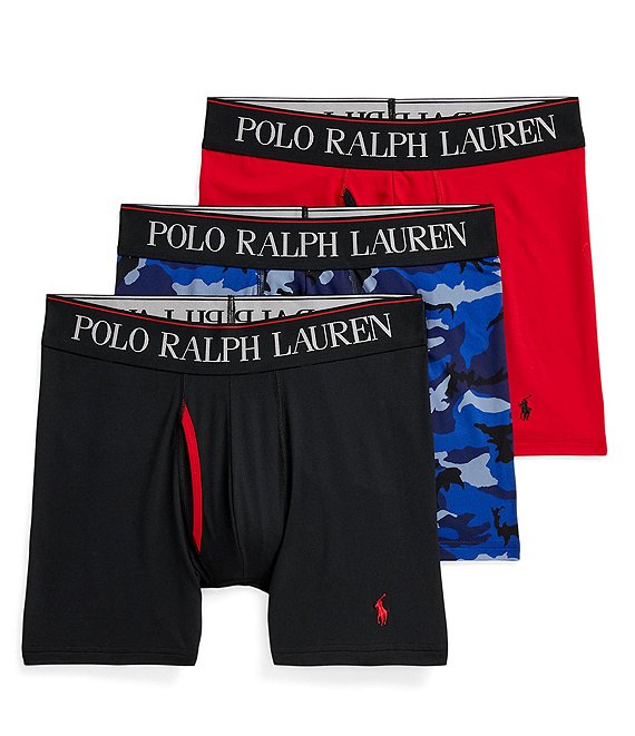 Polo Ralph Lauren Men's 4D Flex Cooling Microfiber Boxer Briefs ...