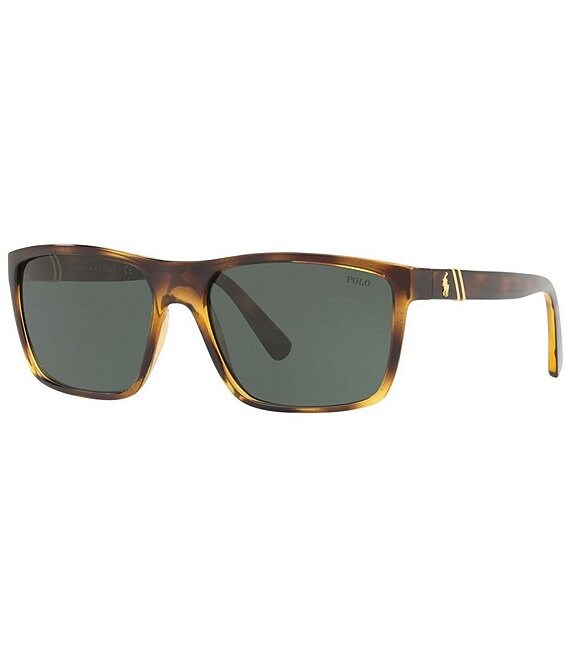 Polo Ralph Lauren Men's Ph4133 59mm Rectangle Sunglasses
