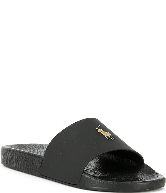 Polo Ralph Lauren Polo Pony slides - Black