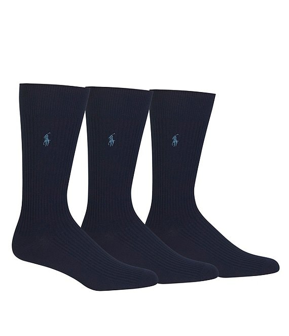 polo dress socks Polo Dress Socks 3 Pack Navy