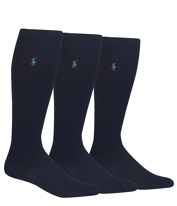 Polo Ralph Lauren Microfiber Dress Socks 3-Pack | Dillard's