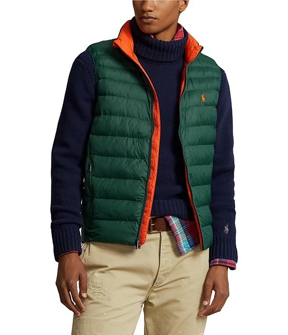 Color:Moss Agate - Image 1 - Packable Water Repellent Quilted Taffeta Vest