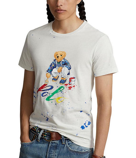 Polo Ralph Lauren Paint Bear Short Sleeve T-Shirt | Dillard's