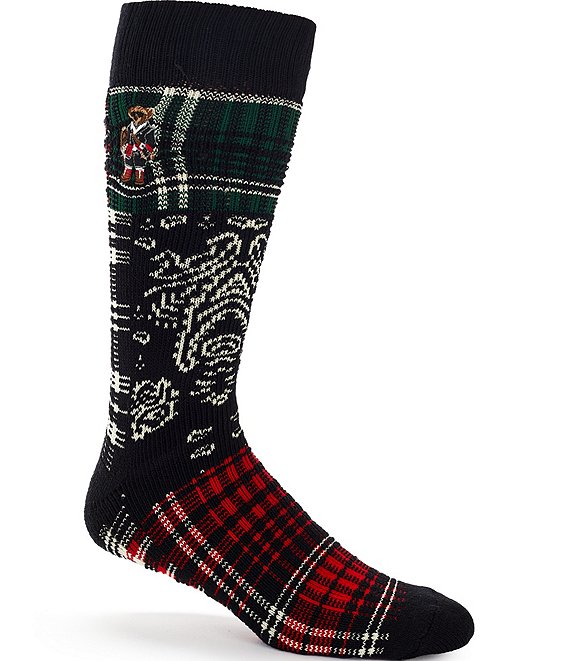 Polo Ralph Lauren Patchwork Holiday Bear Socks