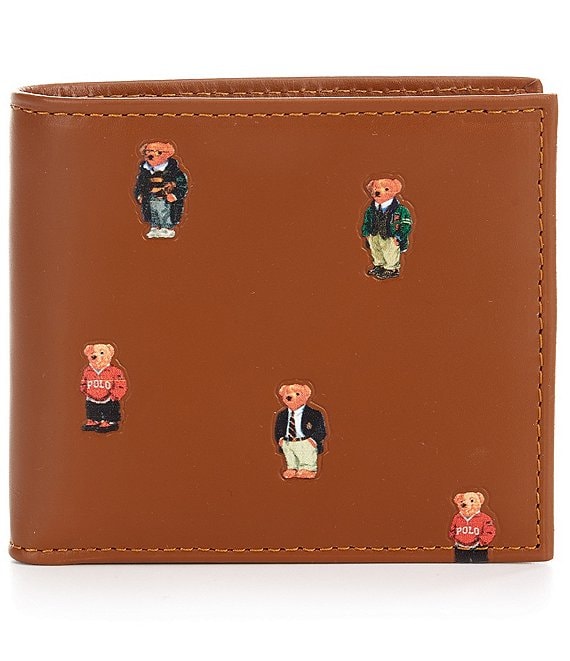 Polo Ralph Lauren Polo Bear Leather Billfold Wallet | Dillard's