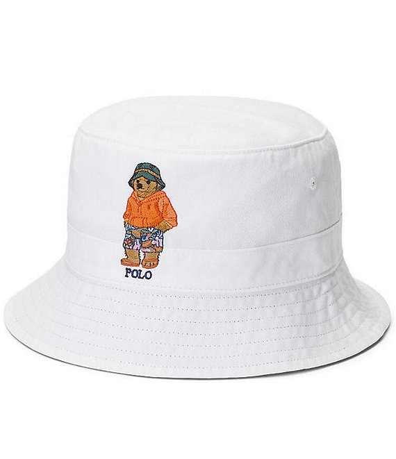 mareridt Uhyggelig Akademi Polo Ralph Lauren Polo Bear Twill Bucket Hat | Dillard's
