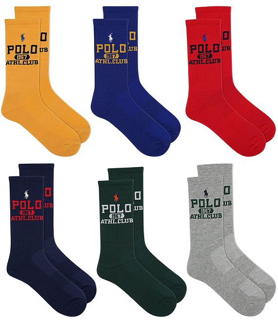 Polo Ralph Lauren Polo Crew Socks 6-Pack | Dillard's