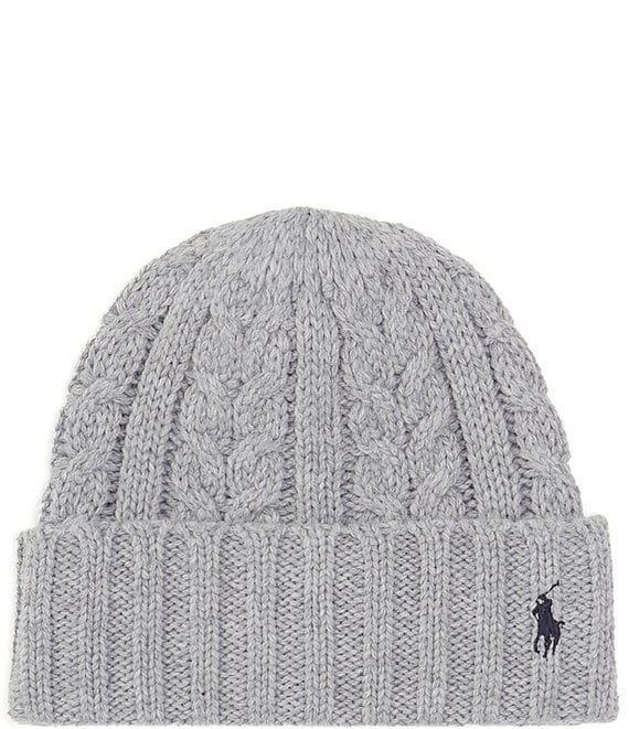 Polo Ralph Lauren Polo Sport Cable Knit Striped Beanie