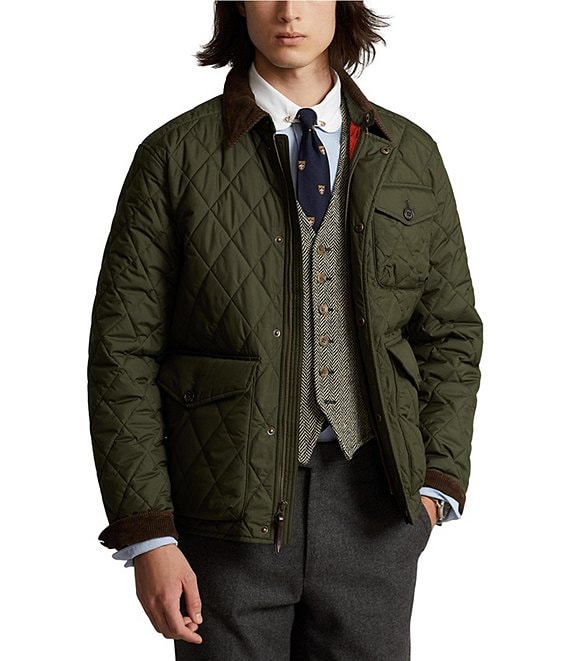 Polo Ralph Lauren Jacket Coat Puffer Down Green Military Fur Utility Field  L | eBay