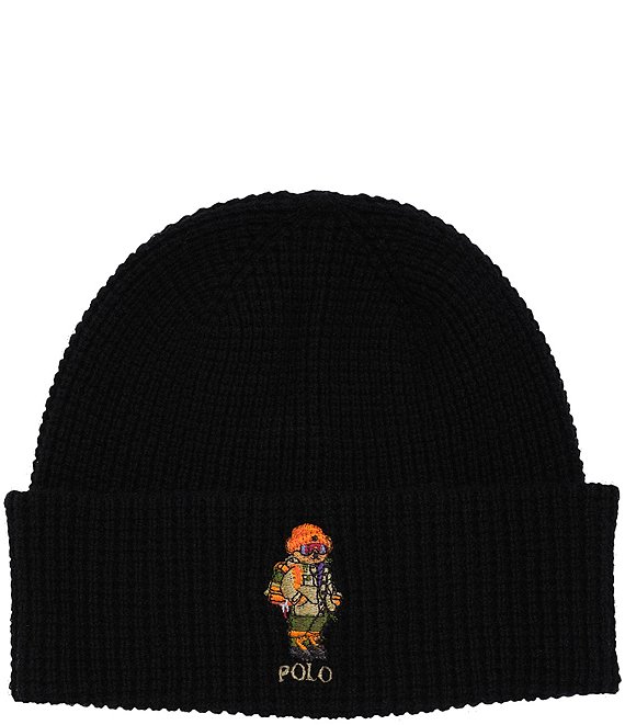 Polo Ralph Lauren Red Rocks Bear Wool-Rich Beanie