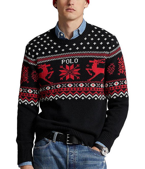 Polo Ralph Lauren Reindeer Cotton-Cashmere Sweater