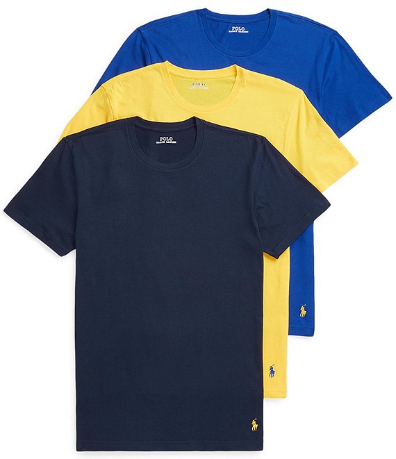 Polo Ralph Lauren Relaxed Classic Fit Crew Neck T-Shirts 3-Pack | Dillard's
