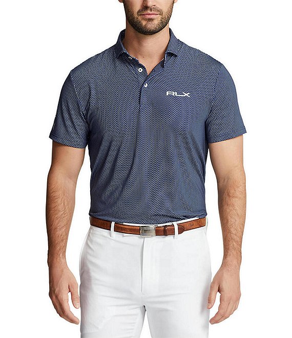 Polo Ralph Lauren RLX Golf Pin Dot Performance Stretch Short Sleeve Polo  Shirt