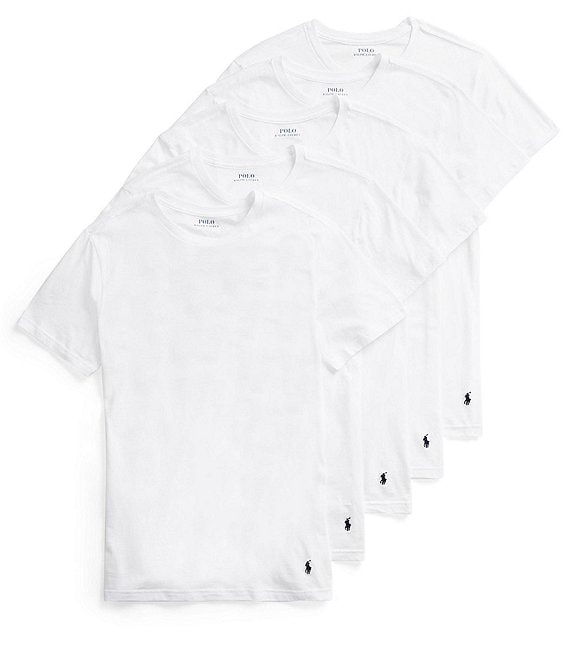 Polo Ralph Lauren Slim Fit Cotton Undershirt 5-Pack | Dillard's