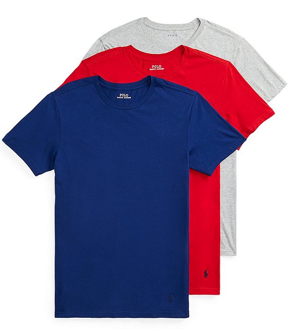 Polo Ralph Lauren Slim Fit Ribbed Crew Neck Short Sleeve T-Shirts