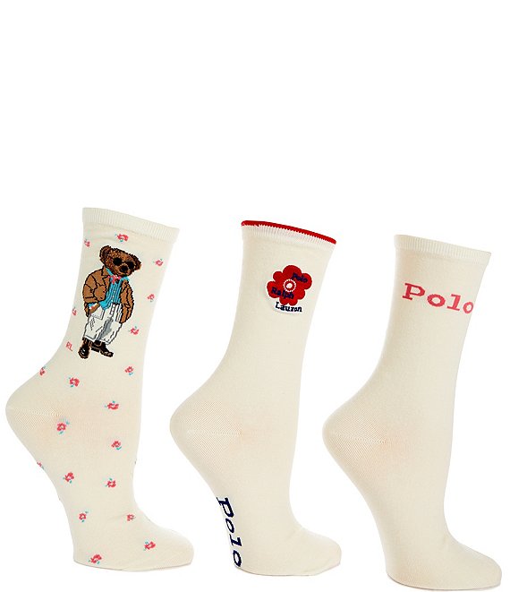 Polo Ralph Lauren Spring Bear Sock Gift Box, 3-Pack