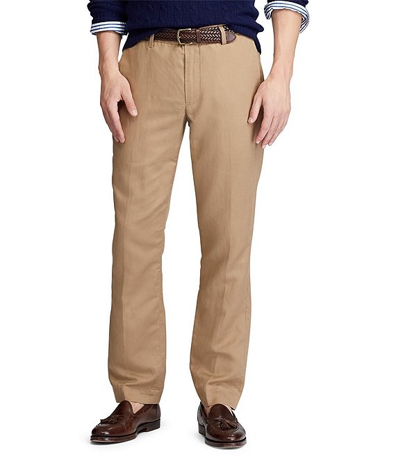 Polo Ralph Lauren Straight-Fit Linen Pants | Dillard's