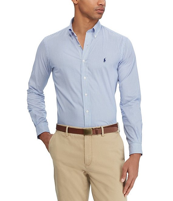 Polo Ralph Lauren Stripe Long-Sleeve Woven Shirt | Dillard's