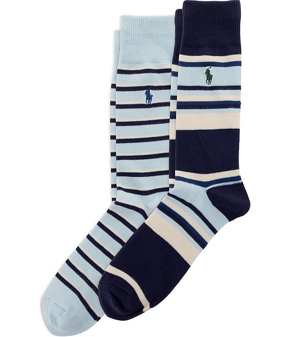 Polo Ralph Lauren Striped Crew 2-Pack Socks