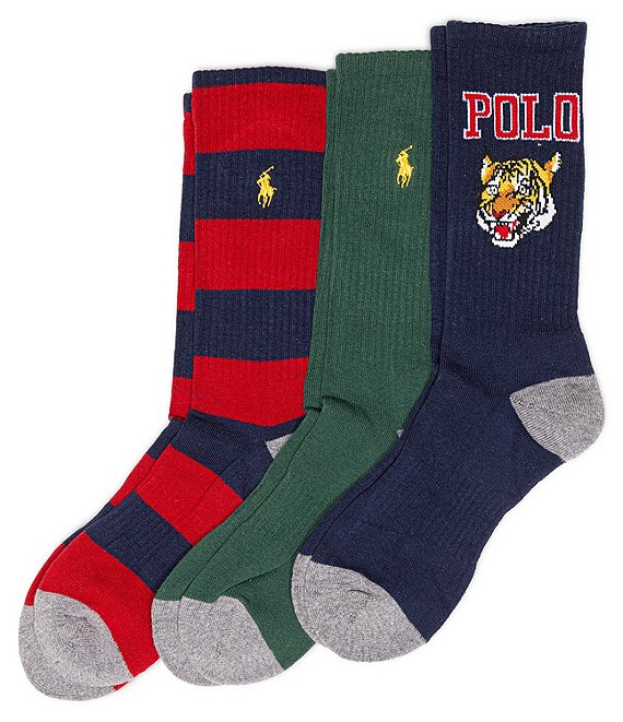 3 Pack Athletic Crew Socks – Tiger-Cats