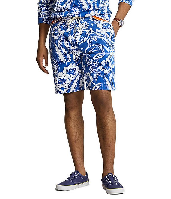 POLO Ralph Lauren Men’s Classic 1 Blue Floral Logo Shorts Size shops XL New