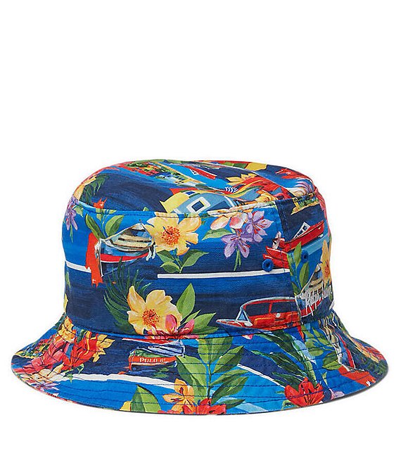 Polo Ralph Lauren Tropical Print Twill Bucket Hat | Dillard's
