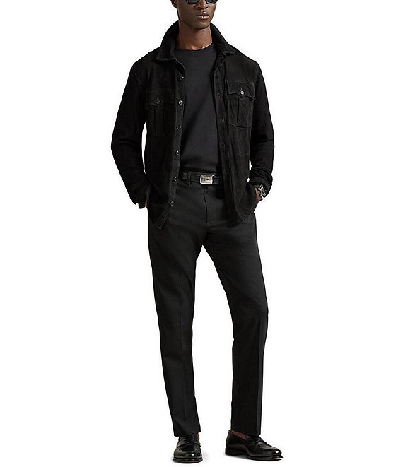 Polo Ralph Lauren Weekday Solid Flat Front Stretch Pants | Dillard's
