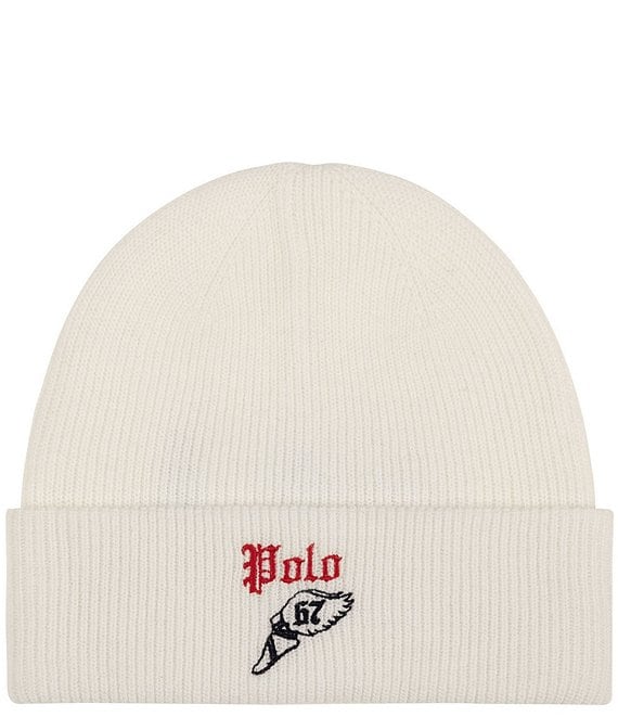 Polo Ralph Lauren Winged Foot Wool Blend Beanie