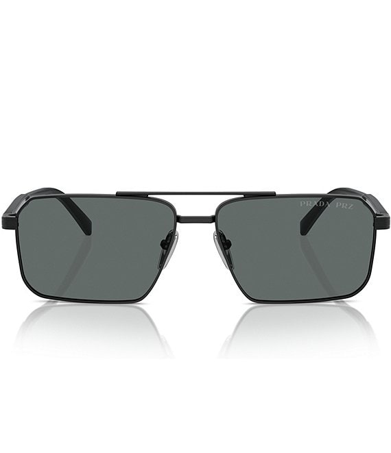 Prada Men's PRA57S 61mm Polarized Rectangle Sunglasses | Dillard's