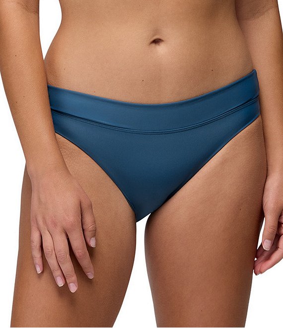 prAna Summer Wave Solid Wide Soft Waist Hipster Swim Bottom