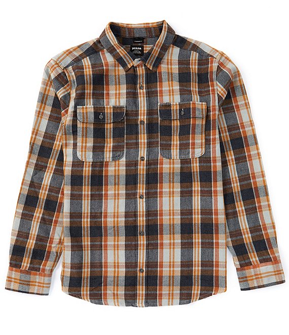 prAna Westbrook Flannel Long-Sleeve Recycled Materials Woven Shirt |  Dillard's