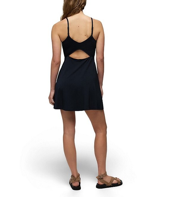 v neck fit & flare dress Brown Warm Cotton Waffle V-Neck and Midi 26