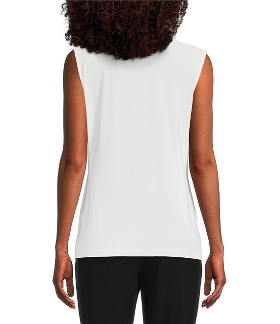 Preston & York Selena Crew Neck Sleeveless Knit Tank | Dillard's