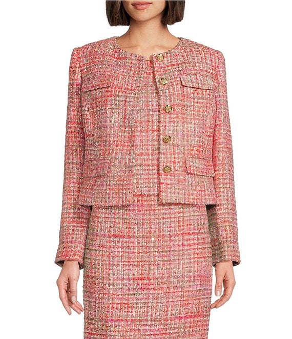 セオリー☆2022SS☆Preston Tweed Feminine Slim