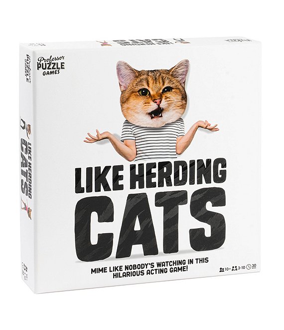 Professor Puzzle Like Herding Cats Charades Game - World Market