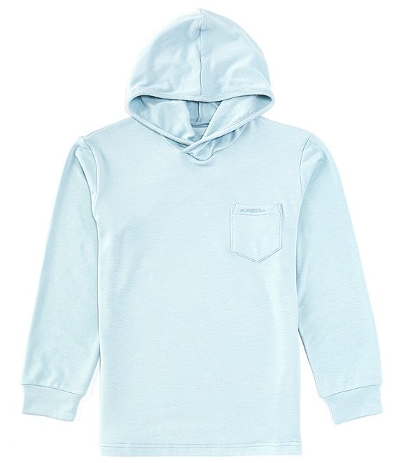 Properly Tied Big Boys Long Sleeve Shoreline Hoodie, Light Blue - Image 1