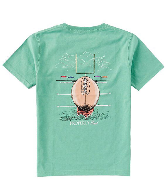 Properly Tied Big Boys 8-16 Short Sleeve Field Goal Graphic T-Shirt ...