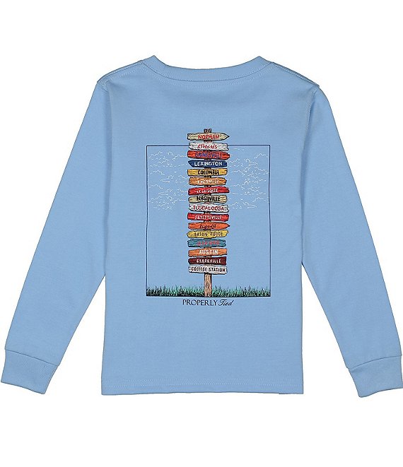 Properly Tied Little Boys Southeastern Showdown Long Sleeve Graphic T-Shirt