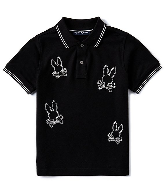 上品スタイル 7-20 Boys Big Bunny Psycho Short Polo Pique Milton Sleeve トップス