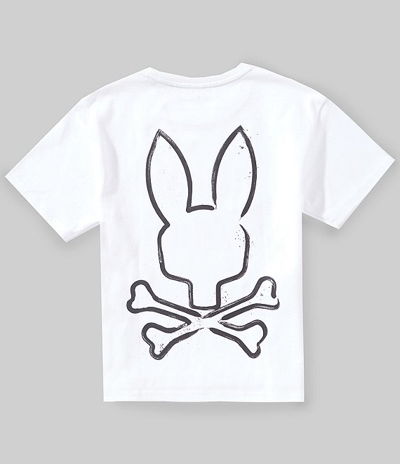 Psycho Bunny Big Boys Short Sleeve Duncan Wordmark Graphic Tee