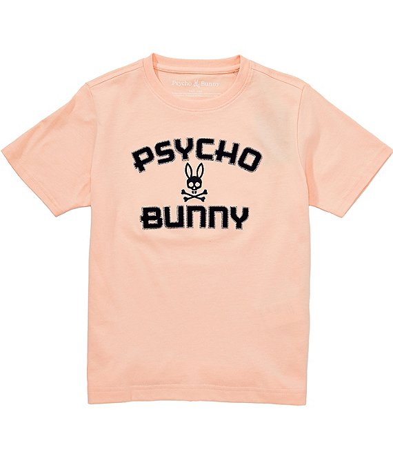 Psycho Bunny Big Boys Short Sleeve Gage Wordmark T-Shirt