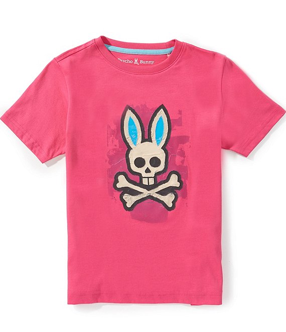 Psycho Bunny Big Boys Short Sleeve Marcus Bunny Graphic Tee