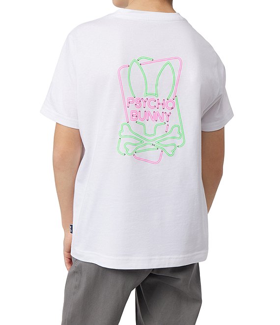 Psycho Bunny Big Boys 5-20 Short Sleeve Claude Graphic T-Shirt