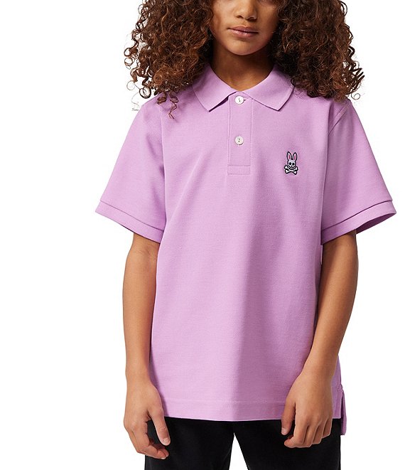 Color:Orchid - Image 1 - Big Kids 7-20 Short-Sleeve Classic Polo Shirt