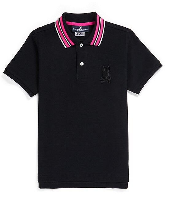 Color:Black - Image 1 - Big Kids 7-20 Short-Sleeve Newell Polo Shirt