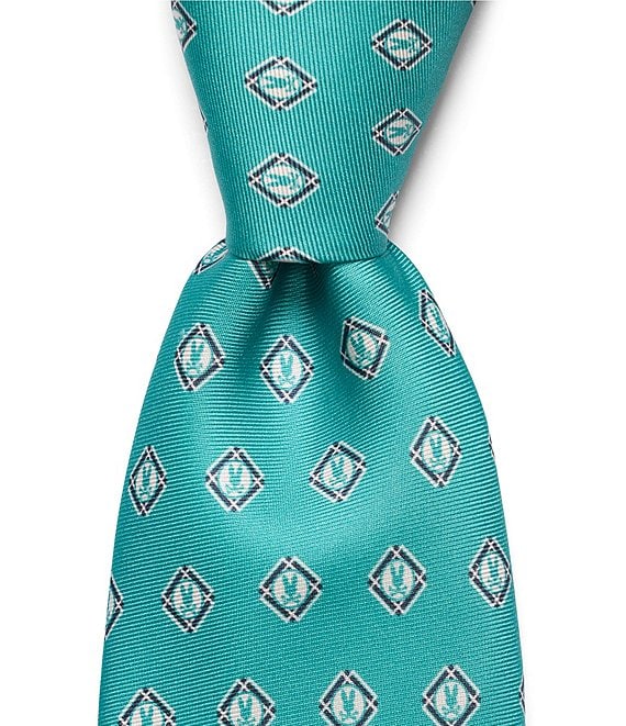 Psycho Bunny Bunny Box Printed 3 1/4#double; Traditional Silk Tie